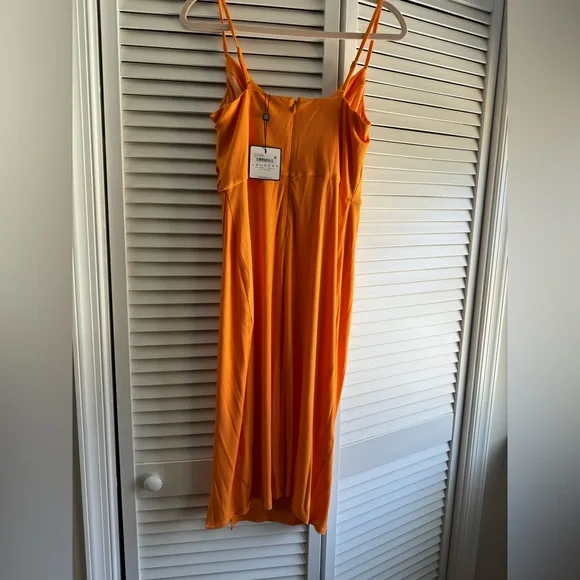 Ribbed orange slip dress. Beautiful and light! - Picture 3 of 7